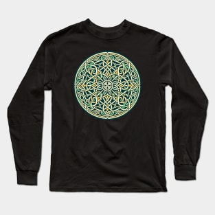 Eternal Celtic Knotwork Mandala Art 4 Long Sleeve T-Shirt